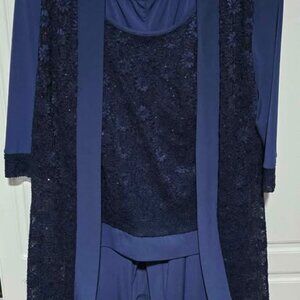 Oleg Cassini 2pc wedding/formal pant suit Size 14 Worn Once